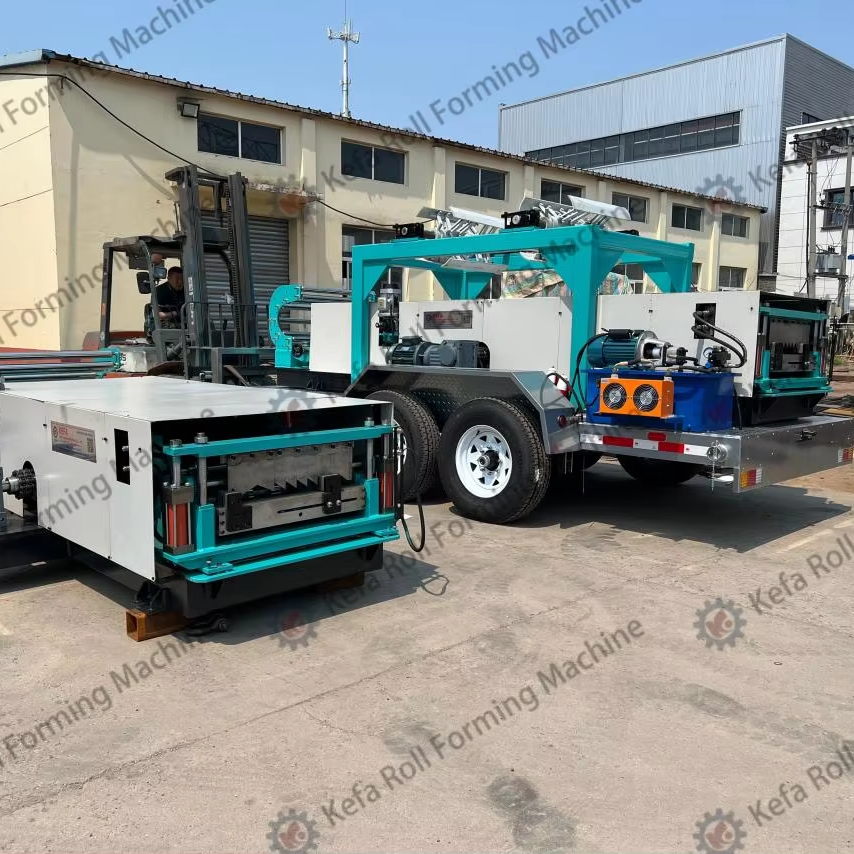Portable Metal Roof & Wall Panel Profiles MECHANICAL STANDING SEAM SNAP-LOCK Roll Forming Machine