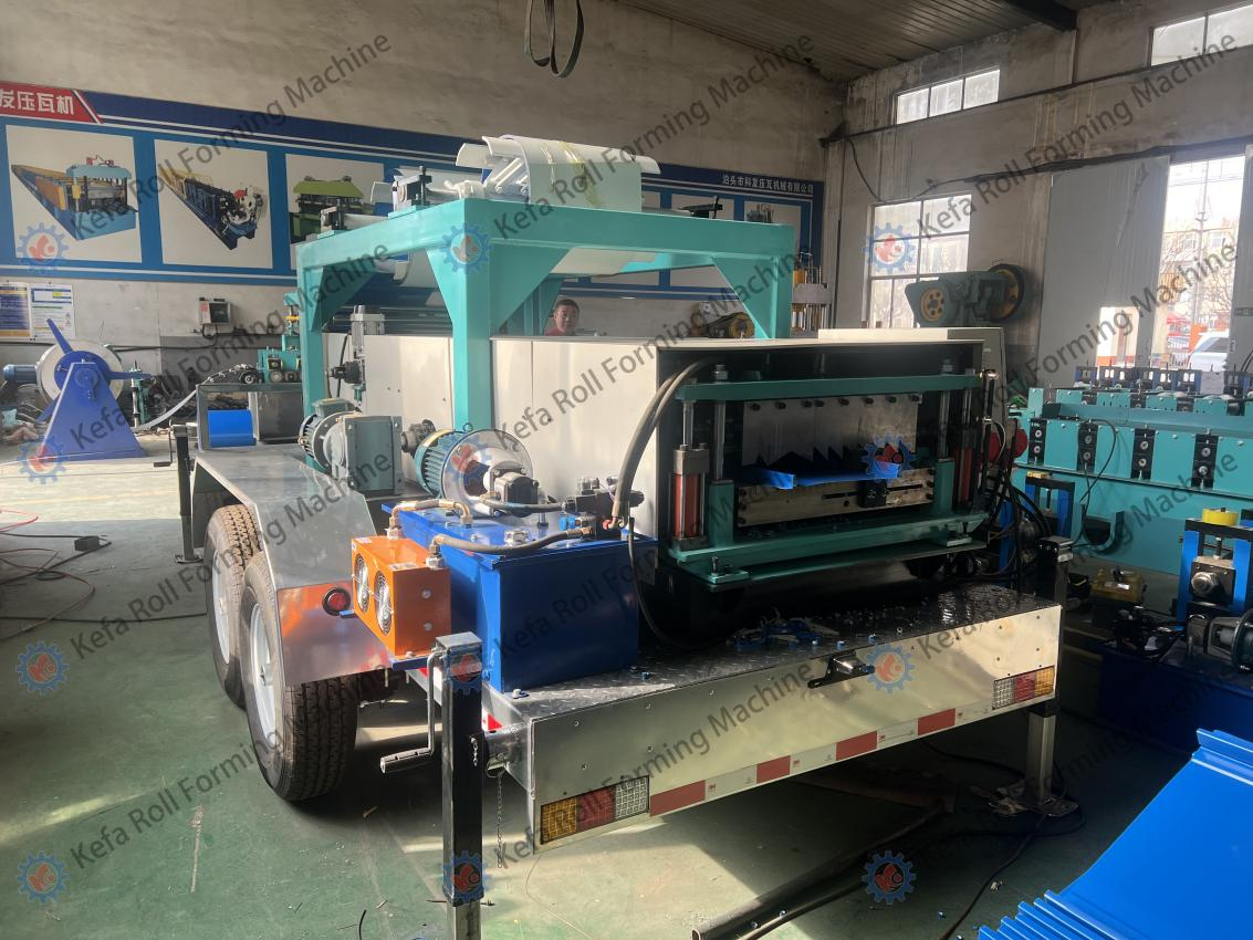 Portable Metal Roof & Wall Panel Profiles MECHANICAL STANDING SEAM SNAP-LOCK Roll Forming Machine