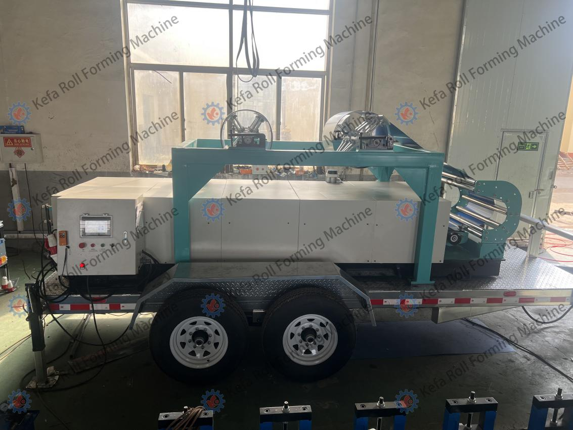 Portable Metal Roof & Wall Panel Profiles MECHANICAL STANDING SEAM SNAP-LOCK Roll Forming Machine